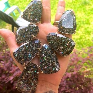 Kendra Scott Purple Crushed Abalone Harlow